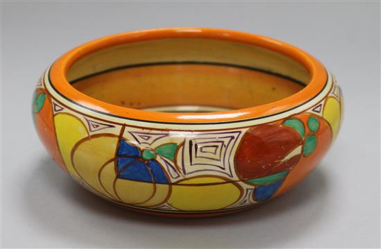 A Clarice Cliff Fantasque bowl